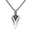 Northern Viking Jewelry Gungnir Spear With Wolf Necklace 50 cm NVJRS152