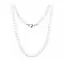 Steel / Pearl Necklace NSS861 SS+WHITE