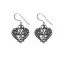 Northern Viking Jewelry Heart Wolf korvakorut NVJKK038-1