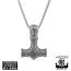 Northern Viking Jewelry Knotwork Thor´s Hammer -kaulakoru (55cm) NVJRS037-1