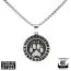 Northern Viking Jewelry Wolf Paw Rune -kaulakoru (55cm) NVJRS064-1