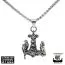 Northern Viking Jewelry Raven Wof Thor's Hammer -kaulakoru NVJRS065-1