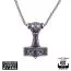 Northern Viking Jewelry Eternity Knotwork Thor's Hammer kaulakoru 50 cm NVJRS090-1