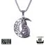 Northern Viking Jewelry Moon Wolf -kaulakoru 60 cm NVJRS100-1