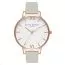 Olivia Burton Big Dial Grey & Rose Gold Armbanduhr OB15BDW02-1