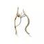 Pandora Organically Shaped Wire Stud korvakorut 263287C00-1
