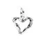Pandora Wired Heart Charme 793449C00