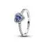 Pandora Elevated Blue Heart Ring 198421C05