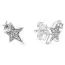 Pandora Sparkling Asymmetric Stars -korvakorut 290012C01-1