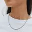 Edblad Rope Chain Necklace Steel 3mm 45-48cm 123507