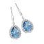 Silber Haken Ohrringe SCE09358-31-1