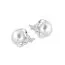 Silber  Zucht Ohrringe SSE07085-10-1