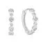 Hoop Earrings with Zircons E-0364Z