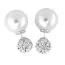 Silber BB Ohrringe 8 / 12 mm SCE08920-10-1