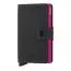 Secrid Miniwallet Matte Black Fuchsia MM-BLACK-FUCSHIA-1