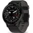 Garmin Venu 3 grafiitinharmaa kehä, musta runko ja musta nahkaranneke 010-02784-52-3