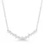 Silver Necklace, Zirconia Row BOL-N5951Z / 40-45CM