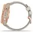 Garmin Fenix 7S, Sapphire Solar, Ruusukullan värinen titaani ja kalkkikiven värinen nahkahihna 010-02539-35-1
