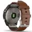 Garmin Fenix 7 Sapphire Solar, Titaani ja ruskea nahkahihna 010-02540-31-1