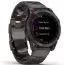 Garmin Fenix 7 Sapphire Solar, Hiilenharmaa DLC-titaani ja hiilenharmaa ilmastoitu DLC-titaanihihna 010-02540-39-7
