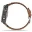 Garmin Fenix 7X Sapphire Solar, Titaani ja ruskea nahkahihna 010-02541-19-8