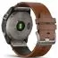 Garmin Fenix 7X Sapphire Solar, Titaani ja ruskea nahkahihna 010-02541-19-9