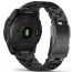 Garmin Fenix 7X Sapphire Solar, hiilenharmaa DLC-titaani ja hiilenharmaa ilmastoitu DLC-titaanihihna 010-02541-27-11