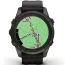 Garmin fēnix 7S Pro - Sapphire Solar Edition Hiilenharmaa DLC-pinnoitettu titaani  ja musta ranneke 010-02776-11-3