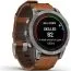 Garmin fēnix 7 Pro - Sapphire Solar Edition Titaani ja kastanjanruskea nahkaranneke 010-02777-30-2