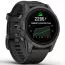 Garmin epix Pro (Gen 2) Sapphire Edition ​42 mm​ Hiilenharmaa DLC-pinnoitettu titaani, musta silikoniranneke 010-02802-15-2