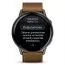Garmin Venu 4 45mm Slate with Black Silicone Band and Brown Leather Band 010-03014-03