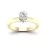 Brilliant Star Ring mit Labordiamant RS0703 YG 0.75CT