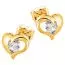 Golden  Zucht Ohrringe JE34308-CZ-1
