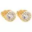 Golden  Zucht Ohrringe JE38423-CZ-1