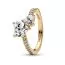 Pandora Double Heart Sparkling sormus 161198C01-1