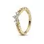 Pandora Ring Stackable Regal Swirl Tiara 14k gold-plated sormus 162232C01-1