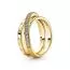 Pandora Triple Band Pave sormus 169057C01-8