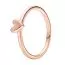 Pandora Rose Freehand Heart sormus 180092C00-16