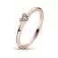 Pandora Moments Ring Stackable Radiant Heart sormus 182495C01-17