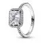 Pandora Timeless Stackable Rectangular Sparkling Halo sormus 192391C01-2