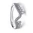 Pandora Timeless Ring Stackable Sparkling Asymmetric Wave sormus 192543C01-1