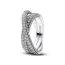 Pandora Sparkling Pave Crossover Dual sormus 193022C01-10
