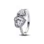 Pandora Sparkling Halo Hearts sormus 193659C01-1
