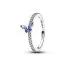 Pandora Butterfly Cornflower Blue Crystal Ring 194269C01