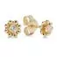 Kultaiset kukkakorvakorut 23-1007Z-1