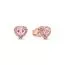 Pandora Pink Elevated Heart Stud örhängen 288427C02