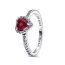 Pandora Sparkling Elevated Heart sormus 198421C02-15