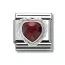 Nomination Classic Hopea Punainen Zirkoniasydän 330603/005-1