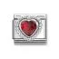 Nomination Classic Silvershine Red Heart 330606/005-1
