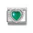 Nomination Classic Green Heart 330606/004-1